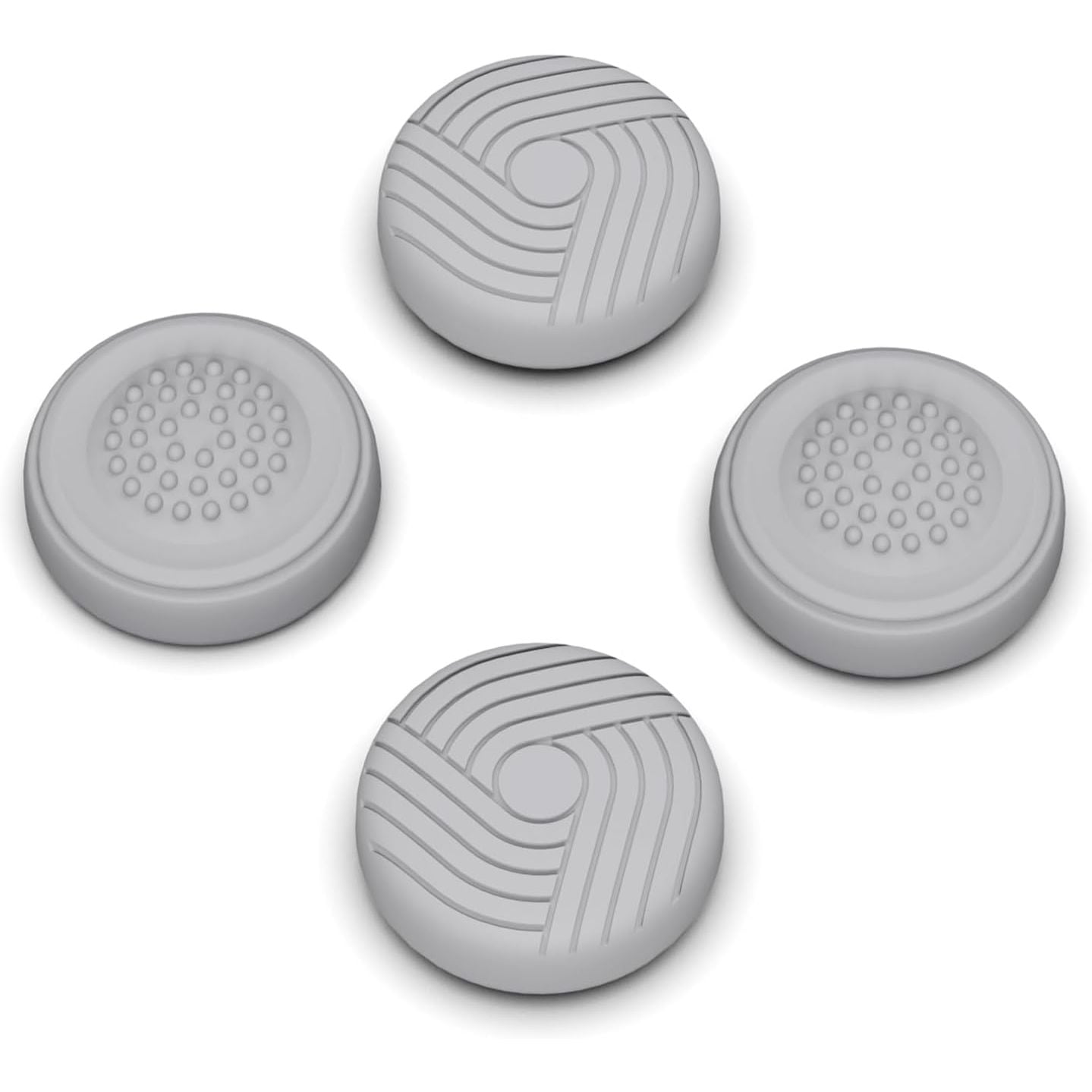 Buy now PlayVital Thumb Grip Caps for Steam Deck LCD, Silicone Thumbsticks Grips Joystick Caps for Steam Deck OLED - Raised Dots & Studded Design Fleeting Gray Samurai & Guardian Edition at indiglob india