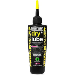 Muc-Off Bio Dry Bike Chain Lube with Microfiber Cloth | Wax-Based Formula for Smooth Gear Shifts | Creates Protective Layer and Reduces Friction