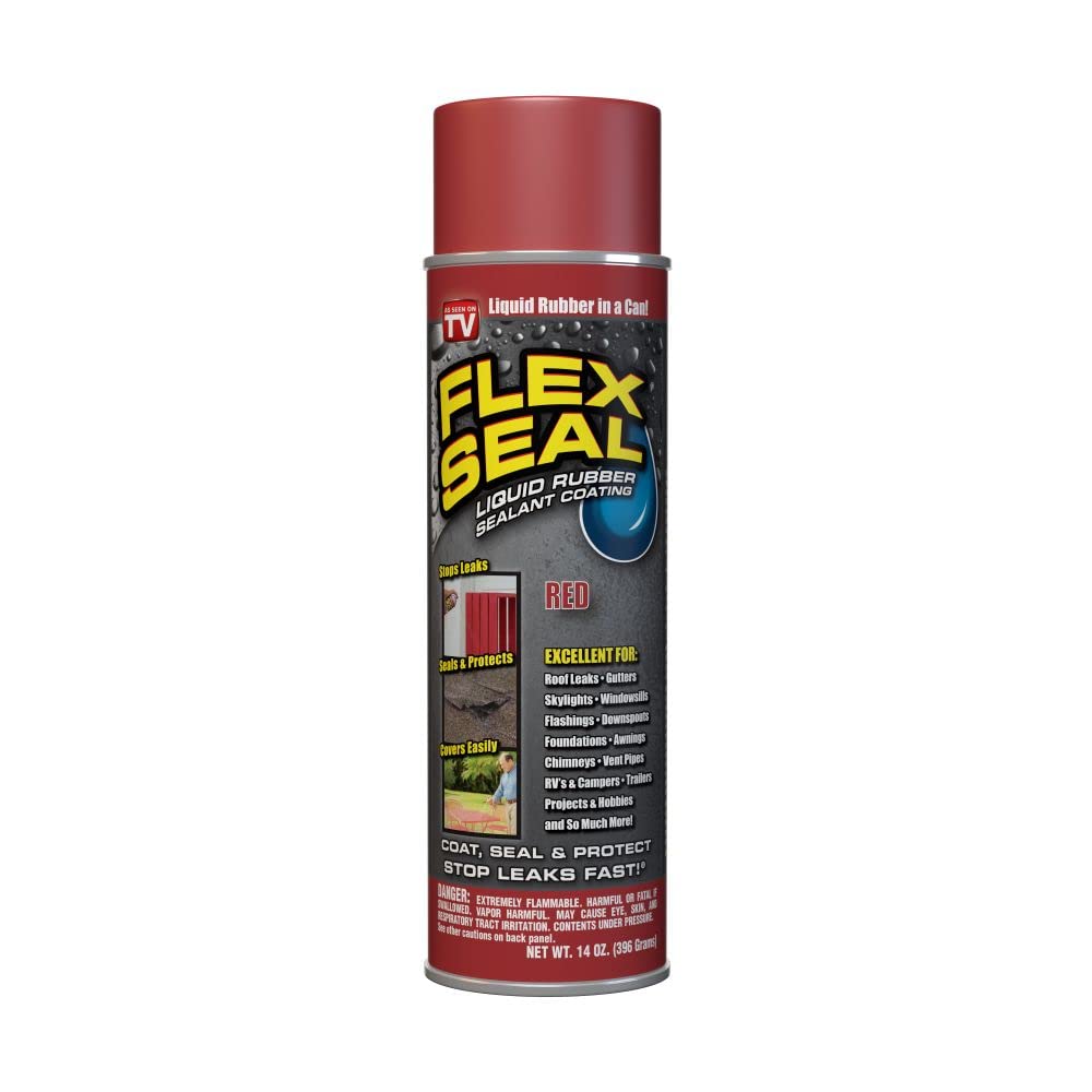 Buy now Flex Seal, 14 oz, Clear, Stop Leaks Instantly, Transparent Waterproof Rubber Spray On Sealant Coating, Perfect for Gutters, Wood, RV, Campers, Roof Repair, Skylights, Windows, and More at indiglob india