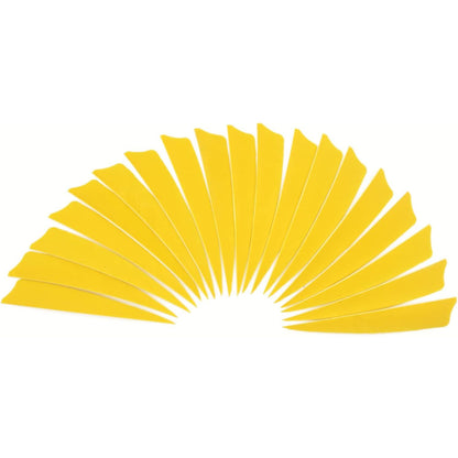 Arrow Feather 4 Inch Shield Fletching Vanes for Wooden Carbon Bamboo Traditional Arrow(50 Pack)