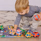 Buy now Melissa & Doug Take-Along Town Play Mat (19.25 x 14.25 inches) with 9 Soft Vehicles at indiglob india