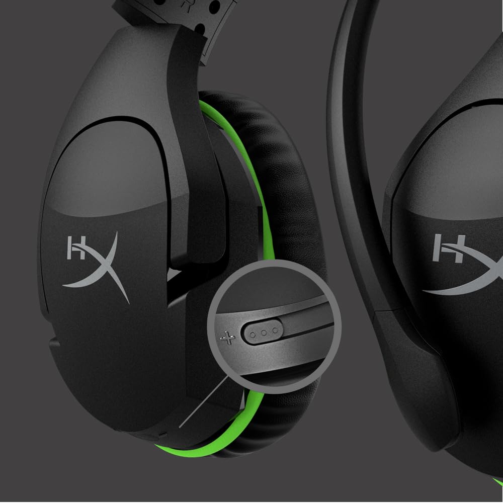Buy now HyperX CloudX Stinger - Official Xbox Licensed Gaming Headset, Lightweight, Rotating Ear Cups, Memory Foam, Comfort, Durability, Steel Sliders, Swivel-to-Mute Noise-Cancellation Microphone at indiglob india