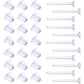 100Pairs Clear Silicone Earring Posts and Backs Kits Invisible Earrings Ear Sticks Earrings Piercing Retainers DIY Supplies for Ear Spacers Piercing Jewelry