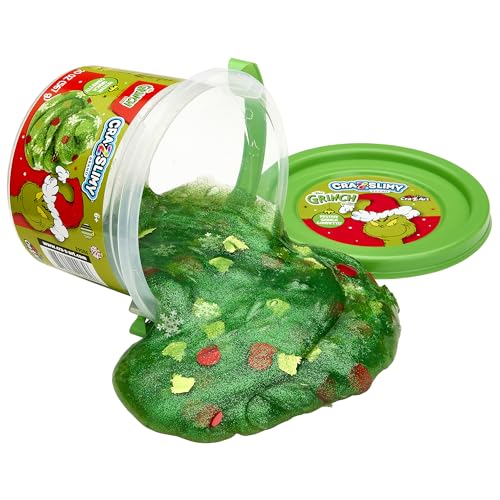 Buy now CRA-Z-Slimy The Grinch Green Glitter Slime Tub, 20 oz ƒ?? Includes Festive Grinch Confetti, Stretchy Holiday Slime for Kids Ages 6+, Sensory Christmas Toy at indiglob india