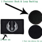 Buy now 4 Pieces Embroidered Morale Hook and Loop Fastener Tactical Patches at indiglob india