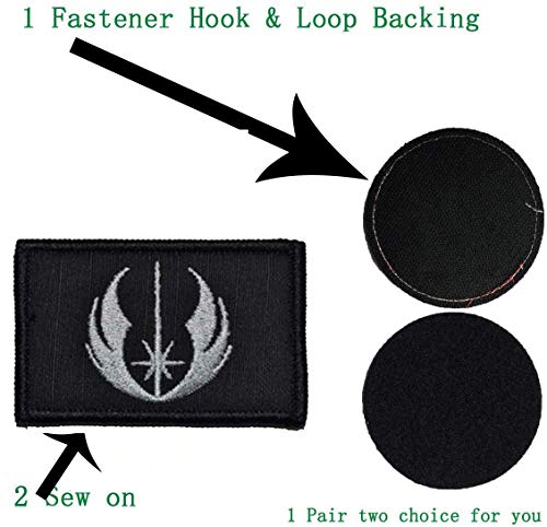 Buy now 4 Pieces Embroidered Morale Hook and Loop Fastener Tactical Patches at indiglob india