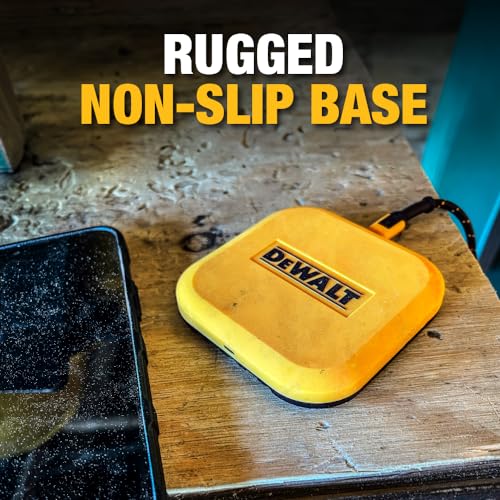 Buy now DEWALT Heavy Duty Wireless Charger, 10W Max Fast Wireless Charging Pad Compatible with iPhone 17/16/15/14/13/12/11/X/8 Pro Max Plus Samsung Galaxy S22/S21 AirPods (Type C Cable/AC Adapter Included) at indiglob india