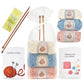 Buy now Thoughtful Stitch Knitting Kit for Beginners Adults & Kid Friendly- Complete Knitting Kit - Learn to Knit Yarn Set with Tutorial Book for Adult Hobbies - 100% Cotton Wool & Bamboo Knitting Needle at indiglob india