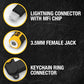 Buy now DEWALT Heavy Duty 3.5mm to Lightning Adapter, 90Degree L Connector Female to 3.5mm Male Headphone Jack Adapter for iPhone, Compatible Lightning to 3.5 mm Headphone Jack Adapters, Adapts Legacy Devices at indiglob india