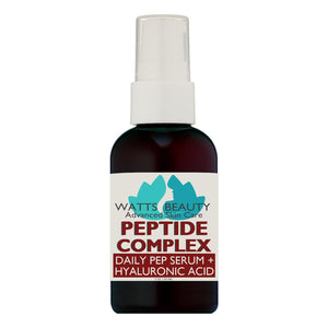 Peptide Anti-Aging Face Serum - Hyaluronic Acid and Collagen Boosting Daily Face Care Polypeptide Complex with L-Arginine Firms Wrinkles and Boosts Collagen in 2 oz Pump Bottle