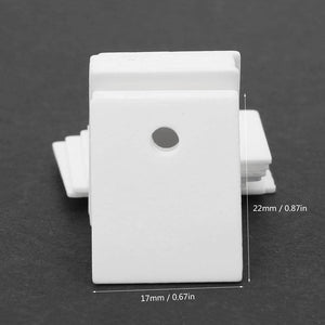 100 Pcs TO-247 17 x 22 x 1mm Alumina Ceramic Insulating Sheet High Hardness Excellent Wear MOS Transistor IGBT Cooling Pad with 3.7mm Hole - My Store