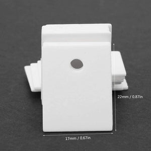 100 Pcs TO-247 17 x 22 x 1mm Alumina Ceramic Insulating Sheet High Hardness Excellent Wear MOS Transistor IGBT Cooling Pad with 3.7mm Hole