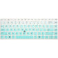 2 Pack HP EliteBook 840 Keyboard Cover 14 Inch, Silicone Keyboard Skin for HP EliteBook 745 G5 G6 14 Inch, 14" HP EliteBook 840 G5 G6, HP ZBook 14u G5 G6 Cover(Ombre Mint+Clear)