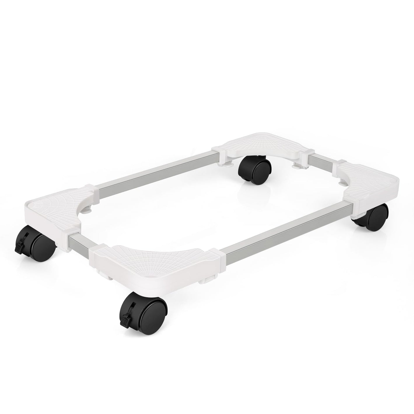Buy now Liitrton Mobile CPU Stand Adjustable Computer Tower Stand with 4 Caster Wheels Fits Most PC (White) at indiglob india