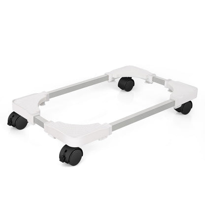 Buy now Liitrton Mobile CPU Stand Adjustable Computer Tower Stand with 4 Caster Wheels Fits Most PC (White) at indiglob india
