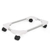 Liitrton Mobile CPU Stand Adjustable Computer Tower Stand with 4 Caster Wheels Fits Most PC (White) - White