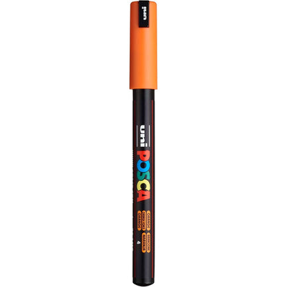 uni POSCA PC-1MR Water-Based Paint Markers, Extra Fine Tip (0.7mm), Black