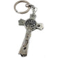Buy now Nazareth Store Saint Benedict Cross Keychain Catholic Crucifix Medal Keyring Jerusalem Charm 3" Default at indiglob india