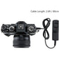 Cable Wired Shutter Release Remote Control for Fujifilm X-M5 X100VI X-H2 X-H2S XT5 XT4 XT3 XT30 II XT20 XT10 XT100 XPro3 XPro2 X-E5 XE3 XA10 X100V X100F GFX100RF GFX100S GFX100 GFX50SII Replace RR-100