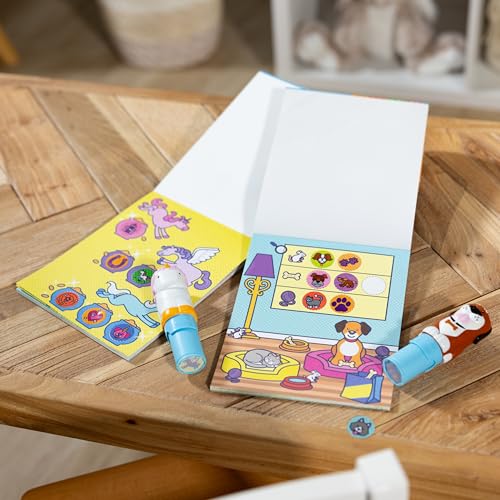 Buy now Melissa & Doug Sticker Wow!ƒ?› Dog and Unicorn Bundle: 2 24-Page Activity Pads, 2 Sticker Stampers, 600 Stickers, Arts and Crafts Fidget Toy Collectible Characters at indiglob india