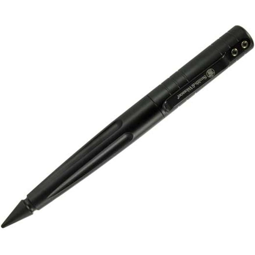 Smith & Wesson SWPENBK 5.7in Aircraft Aluminum Refillable Tactical Screw Cap Pen for Outdoor, Survival, Camping and EDC
