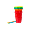 The First Years Take & Toss Straw Cup, Boy, 10 oz, Multicolor, 4 Count - Classic Rainbow