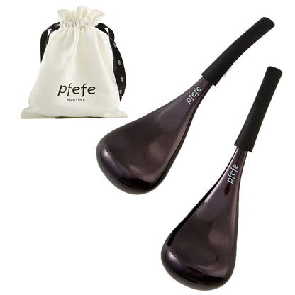 pfefe Ice Globes Facial Skin Care Tools for Women Face Eyes, Stainless Steel Face Beauty Cryo Sticks for Girls Ladies, Esthetician Supplies Cooling Spa Globes Cold Roller with Storage Case