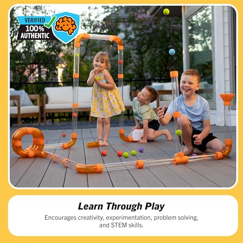 Buy now Fat Brain Toys The Original Air Toobz, Air-Powered STEM Building Toys for Kids & Teens, Kids Building Toys, STEM Toys for 3+ Year Old at indiglob india