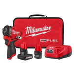 Buy now Milwaukee Electric - M12 FUELTRADE Stubby 3/8 Impact Wrench KIT at indiglob india