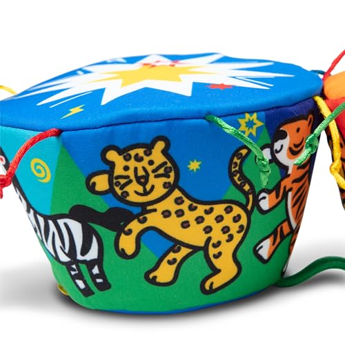 Buy now Melissa & Doug K's Kids Bongo Drums Soft Musical Instrument, Multicolor, 1 EA at indiglob india