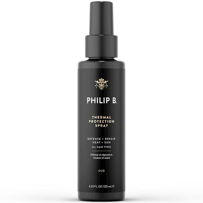 PHILIP B Thermal Protection Spray 4.2 oz. (125 ml) | Plump, Shine & Protect Hair from Heated Hair Tools