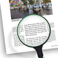 Buy now Large Magnifying Glass 10X Handheld Reading Magnifier for Seniors - 100MM 4INCHES Real Glass Magnifying Lens for Book Newspaper Reading, Insect and Hobby Observation, Science (Green) at indiglob india