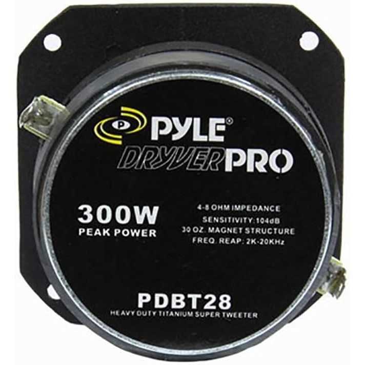 Buy now Pyle 1'Car Audio Speaker Tweeter-300 Watt High Power 1 Inch Super Titanium Tweeter System Die Cast Aluminum Frame, 2kHz 20 kHz Frequency,104 dB, 4-8 Ohm,Heavy Duty 30 oz Magnet PDBT28, 5in.x 5in.x4in. at indiglob india