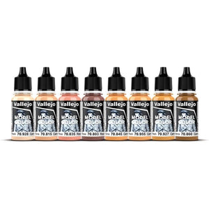 Vallejo - Model Color Face & Skin Tones Set | Modeling Acrylic Paints | 8 bottles x 18 ml (0.60 fl.oz.)