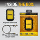 Buy now DEWALT Heavy Duty Magnetic Power Bank 5,000mAh, Rugged Wireless Portable Charger 18W Fast Charging Battery Pack, USB-C to C w/USB Adapter Cable 4' Water Resistant Works w/Magsafe iPhone 17/16/15/14 at indiglob india