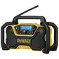 Buy now DEWALT 12V/20V MAX Portable Bluetooth Radio, Cordless, 100 ft Range, 3.5” Subwoofers, Jobsite (DCR028B) at indiglob india