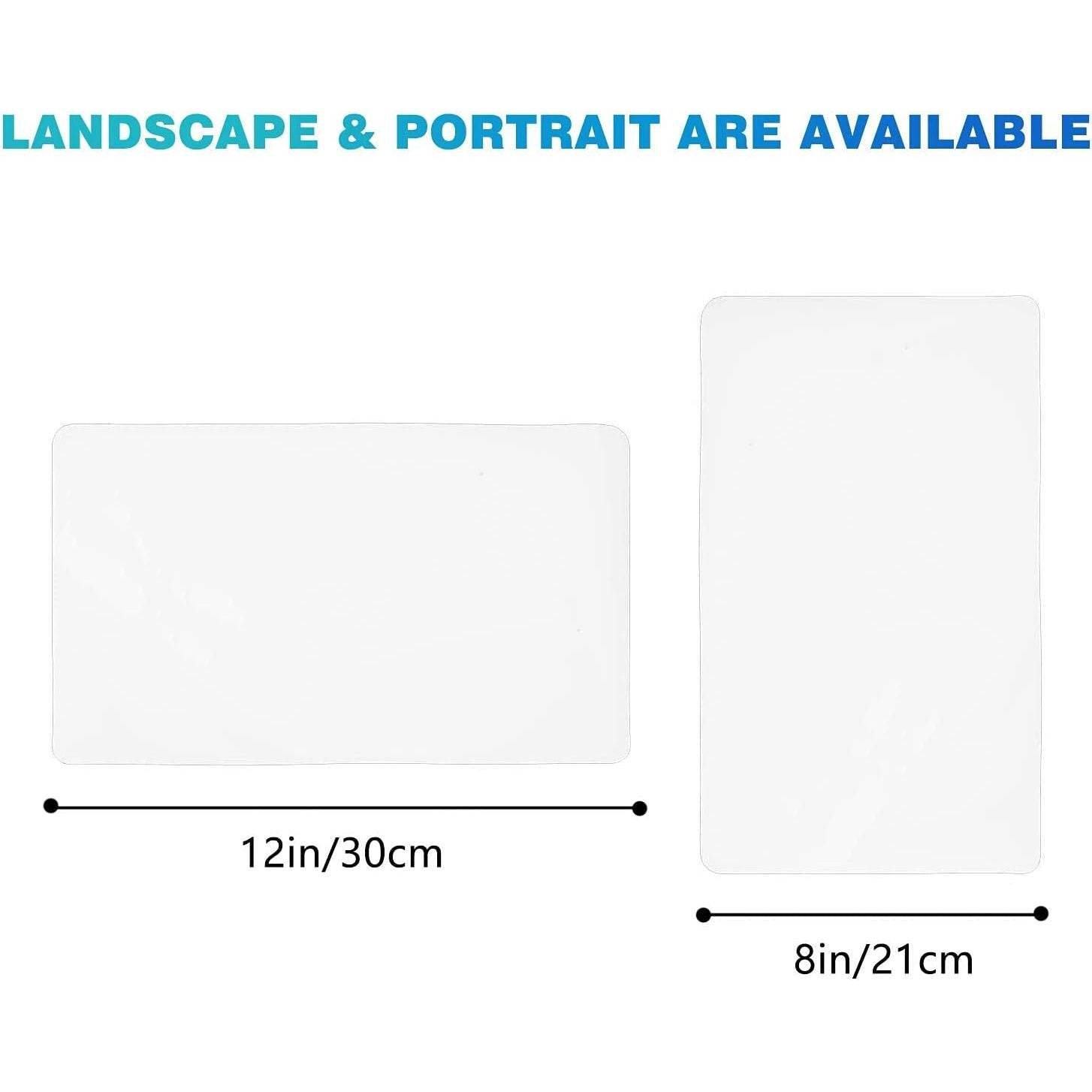 12” X 8”Whiteboard Magnetic Dry Erase Board Self Adhesive for Any Smooth Surface with New Stain Resistant Technology,Home Kitchen Fridge Shopping List and Office Notice Board - My Store