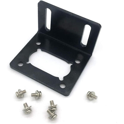 Bringsmart 370 Mounting Bracket with Screw Worm Gear Motor Fixed Fastener DIY Parts DC Motor Holder (Single-Side Bracket)