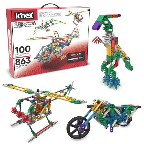 Buy now K'NEX - 100 Model Building Set ‚ 863 Pieces, STEM Building, Kid Construction Set‚ Ages 7+ at indiglob india
