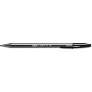 BIC MSB11BK Cristal Xtra Bold Ballpoint Stick Pen, Black Ink, 1.6mm, Bold, Dozen