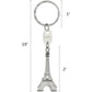 baotongle 15pcs Eiffel Tower Keyring, Paris Eiffel Tower Keychains 3-D Key Ring French Souvenirs Retro Adornment Cute Lovely Decorative Metal Craft Art Statue Model for Table Decor Gifts Silver - My Store