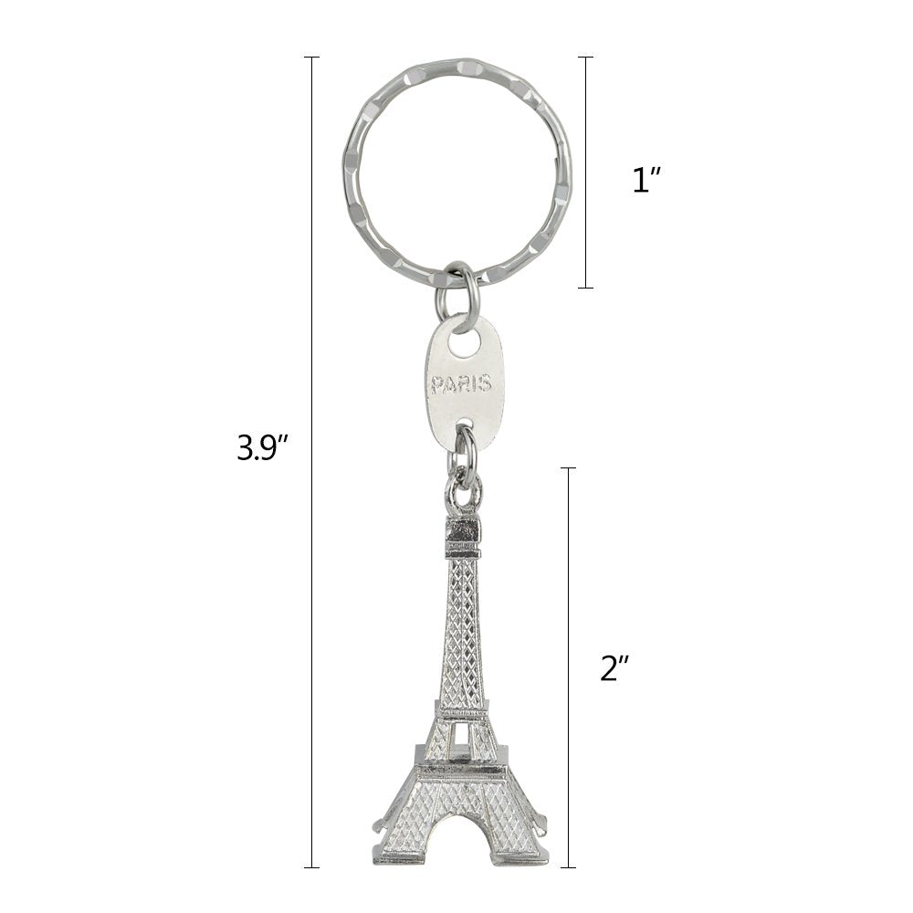 Buy now baotongle 15pcs Eiffel Tower Keyring, Paris Eiffel Tower Keychains 3-D Key Ring French Souvenirs Retro Adornment Cute Lovely Decorative Metal Craft Art Statue Model for Table Decor Gifts Silver at indiglob india