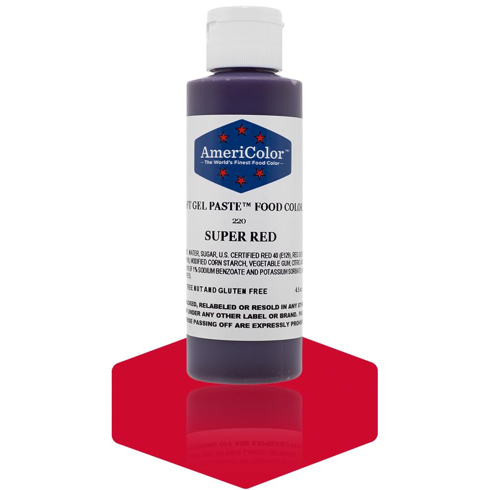 Buy now AmeriColor Soft Gel Paste Food Color, 4.5-Ounce, Super Red at indiglob india