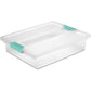 Buy now Sterilite 4-Pack Clip Box, Stackable Clear Plastic Bins with Latching Lids, Deep - Writing, Arts or Crafts Supplies Storage Containers for Home, Office, Classroom and Workshop Organization Large 24 Pack at indiglob india