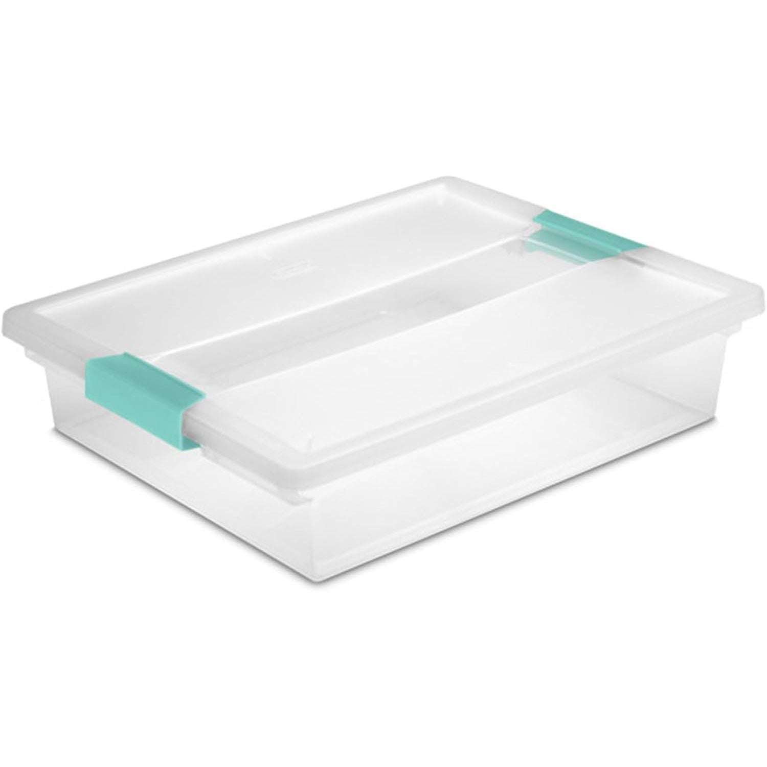 Buy now Sterilite 4-Pack Clip Box, Stackable Clear Plastic Bins with Latching Lids, Deep - Writing, Arts or Crafts Supplies Storage Containers for Home, Office, Classroom and Workshop Organization Large 18 Pack at indiglob india