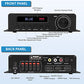 Buy now Pyle Wireless Bluetooth Home Audio Amplifier - 100W 5 Channel Home Theater Power Stereo Receiver, Surround Sound w/ HDMI, AUX, FM Antenna, Subwoofer Speaker Input, 12V Adapter, Black - PFA540BT at indiglob india