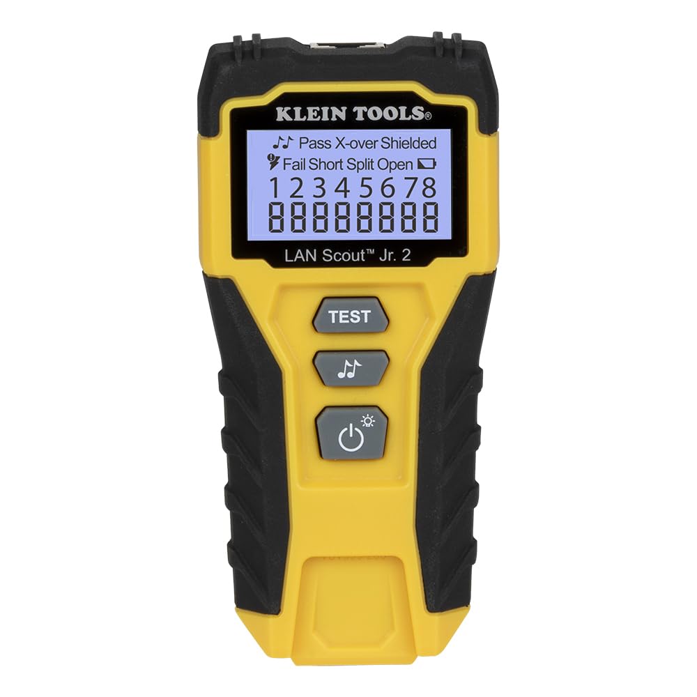 Buy now Klein Tools 80072 RJ45 Cable Tester Kit with LAN Scout Jr. 2, Coax Crimper / Stripper / Cutter Tool and 50-Pack Pass-Thru Modular Data Plugs at indiglob india