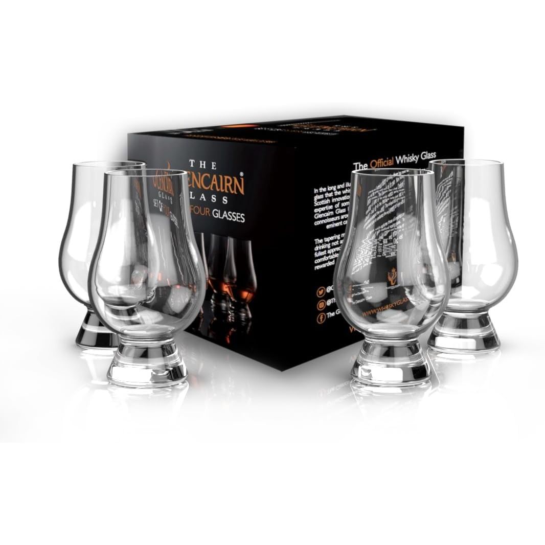 GLENCAIRN Whiskey Glass, Set of 4 in 4 Pack Gift Carton