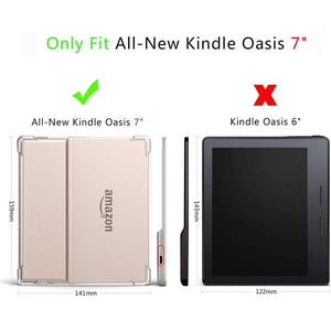 XUYICC Case Fits Kindle Oasis (9th Generation 2017 & 10th Generation 2019 Release) 7“ Transparent, Lightweight Bumper Corners Slim Rubber TPU Back Cover - Clear