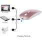 Rechargeable Bluetooth Mouse for MacBook/MacBook air/Pro/iPad, Wireless Mouse for Laptop/Notebook/pc/iPad/Chromebook (Rose Gold)